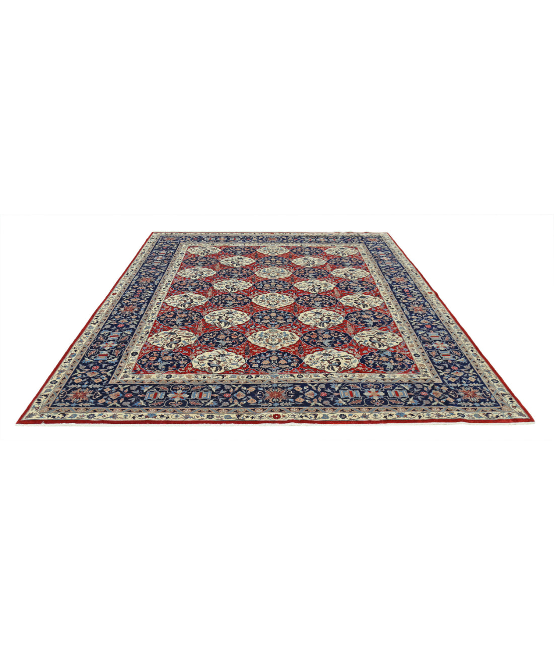 Heritage 8'1'' X 10'0'' Hand-Knotted Wool Rug 8'1'' x 10'0'' (243 X 300) / Red / Blue
