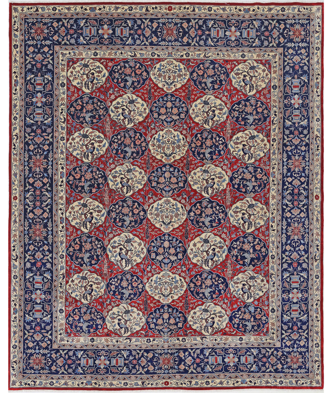 Heritage 8'1'' X 10'0'' Hand-Knotted Wool Rug 8'1'' x 10'0'' (243 X 300) / Red / Blue