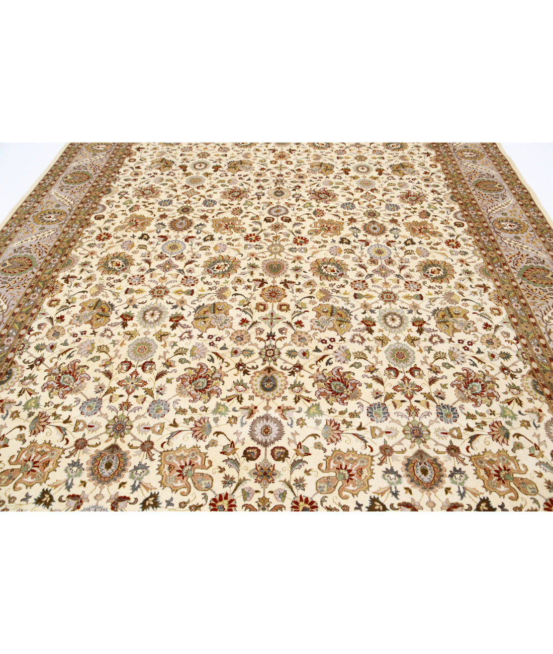 Heritage 8'11'' X 12'0'' Hand-Knotted Wool Rug 8'11'' x 12'0'' (268 X 360) / Ivory / Grey
