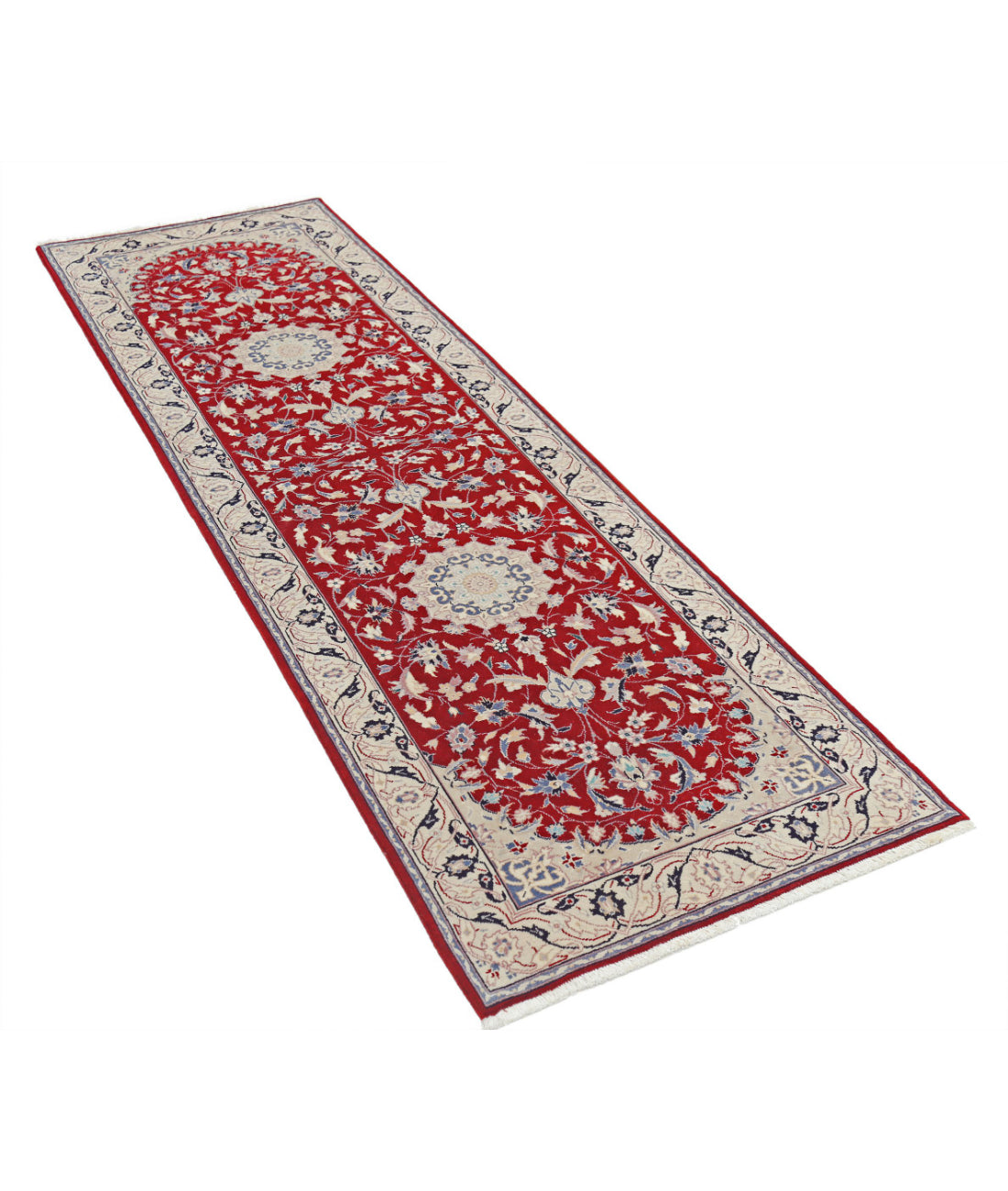 Heritage 2'6'' X 7'11'' Hand-Knotted Wool Rug 2'6'' x 7'11'' (75 X 238) / Red / Ivory