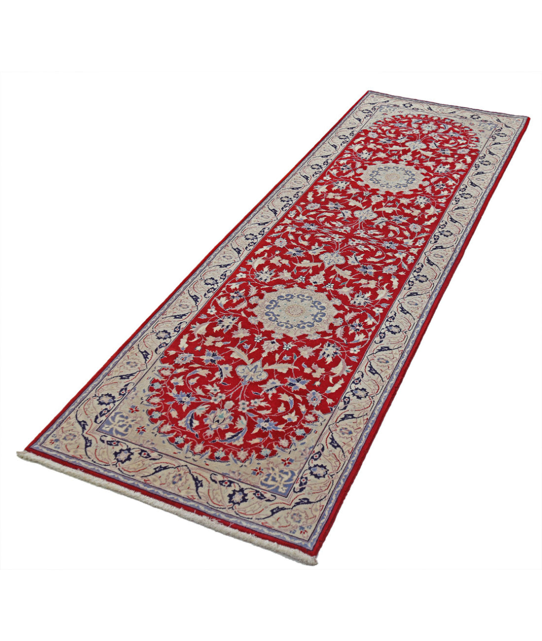 Heritage 2'6'' X 7'11'' Hand-Knotted Wool Rug 2'6'' x 7'11'' (75 X 238) / Red / Ivory