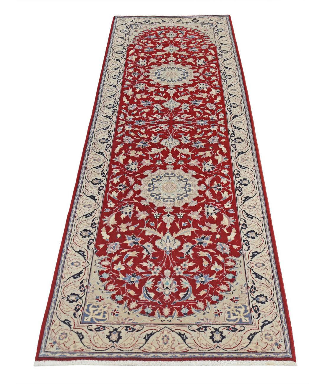 Heritage 2'6'' X 7'11'' Hand-Knotted Wool Rug 2'6'' x 7'11'' (75 X 238) / Red / Ivory