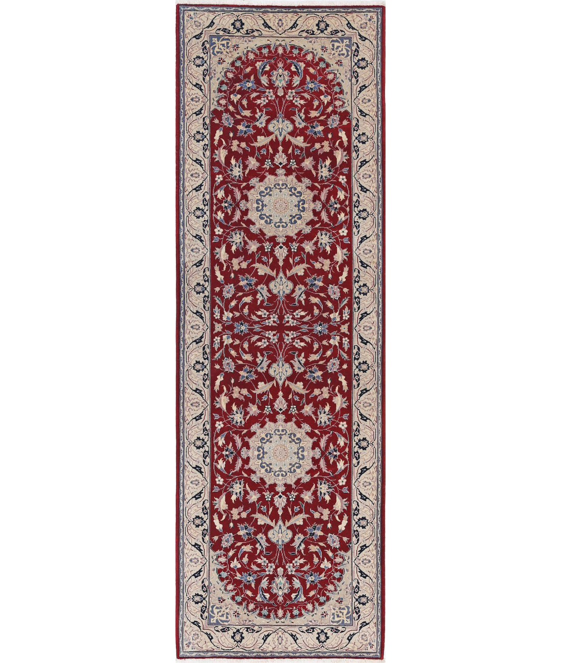 Heritage 2'6'' X 7'11'' Hand-Knotted Wool Rug 2'6'' x 7'11'' (75 X 238) / Red / Ivory