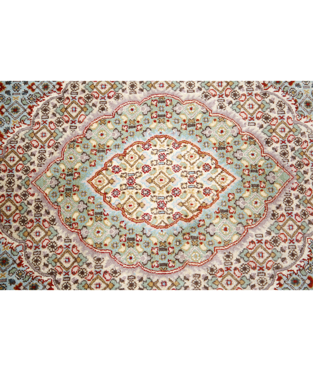 Heritage 6'1'' X 9'0'' Hand-Knotted Wool Rug 6'1'' x 9'0'' (183 X 270) / Blue / Ivory