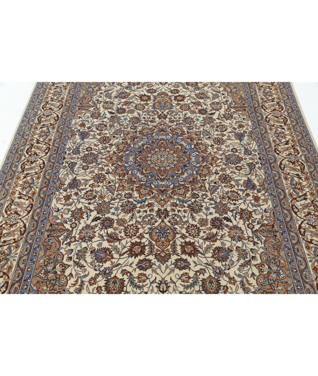 Heritage 5'11'' X 8'11'' Hand-Knotted Wool Rug 5'11'' x 8'11'' (178 X 268) / Ivory / Blue