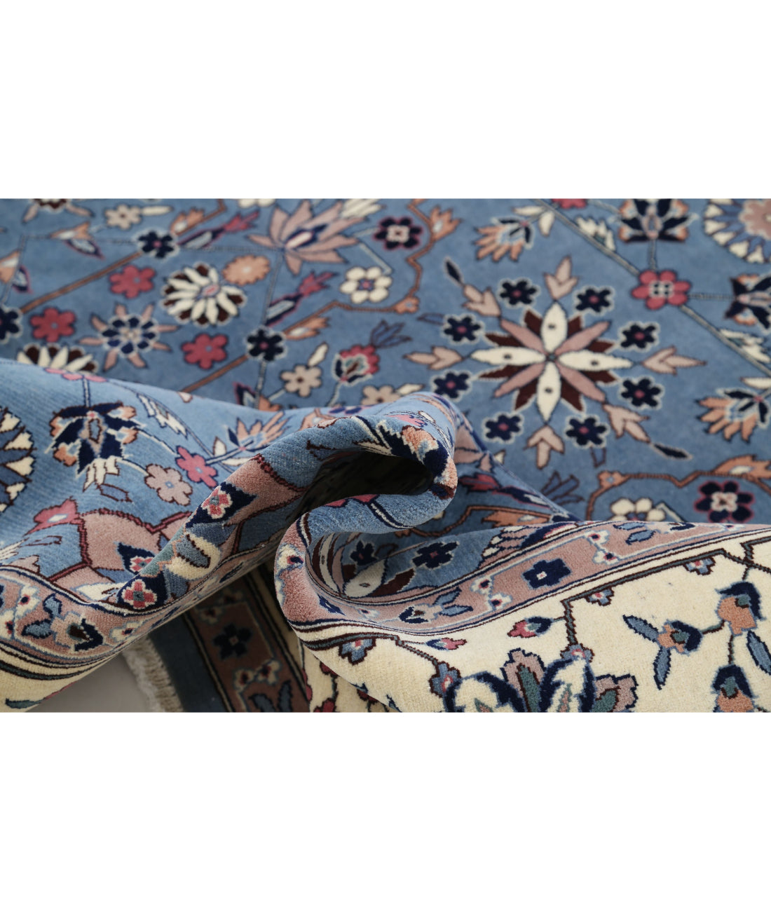 Heritage 8'1'' X 10'1'' Hand-Knotted Wool Rug 8'1'' x 10'1'' (243 X 303) / Blue / Ivory