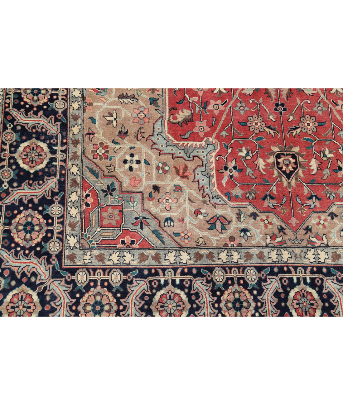 Heritage 6'0'' X 8'11'' Hand-Knotted Wool Rug 6'0'' x 8'11'' (180 X 268) / Pink / Blue