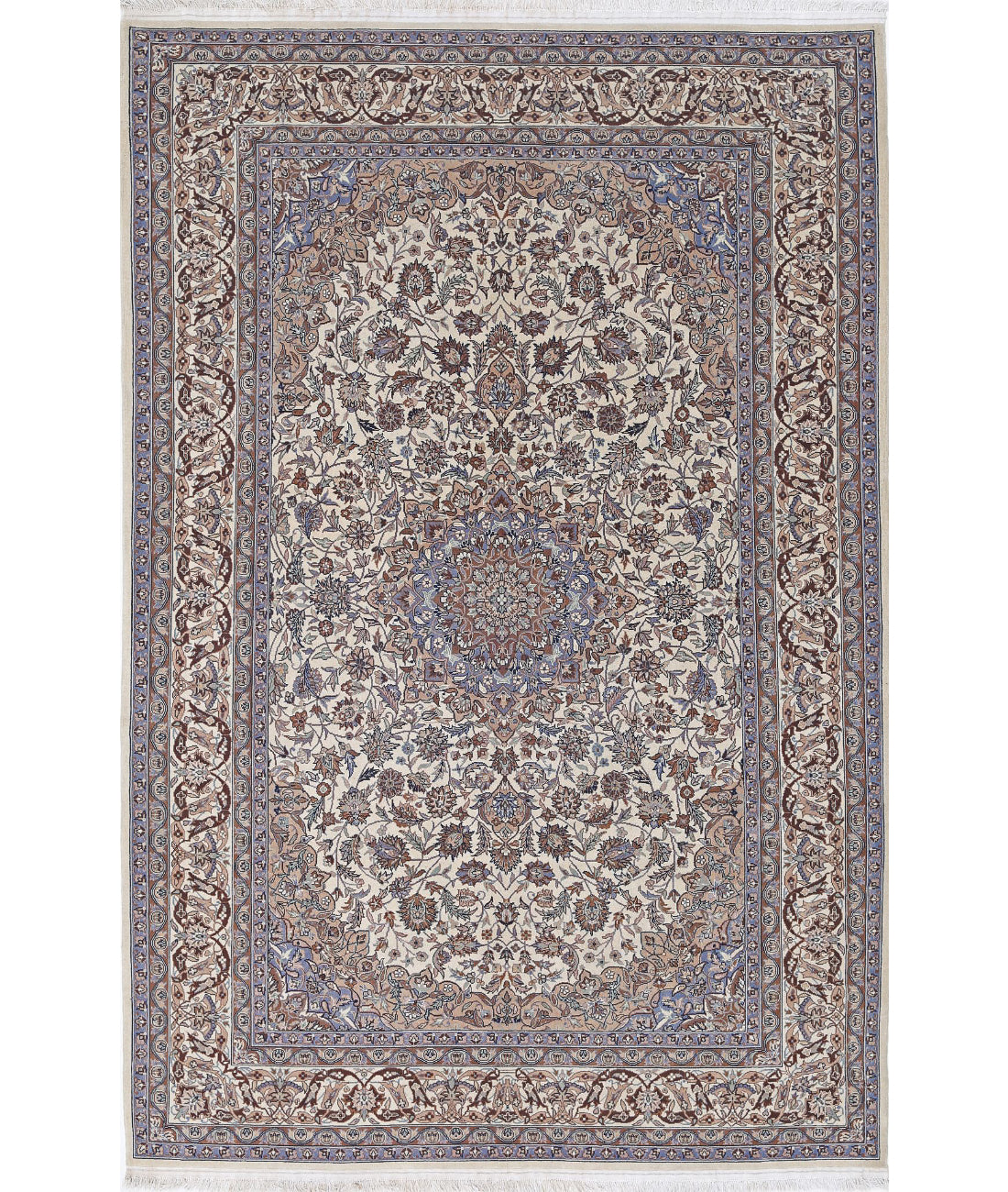 Heritage 5'11'' X 9'0'' Hand-Knotted Wool Rug 5'11'' x 9'0'' (178 X 270) / Ivory / Taupe