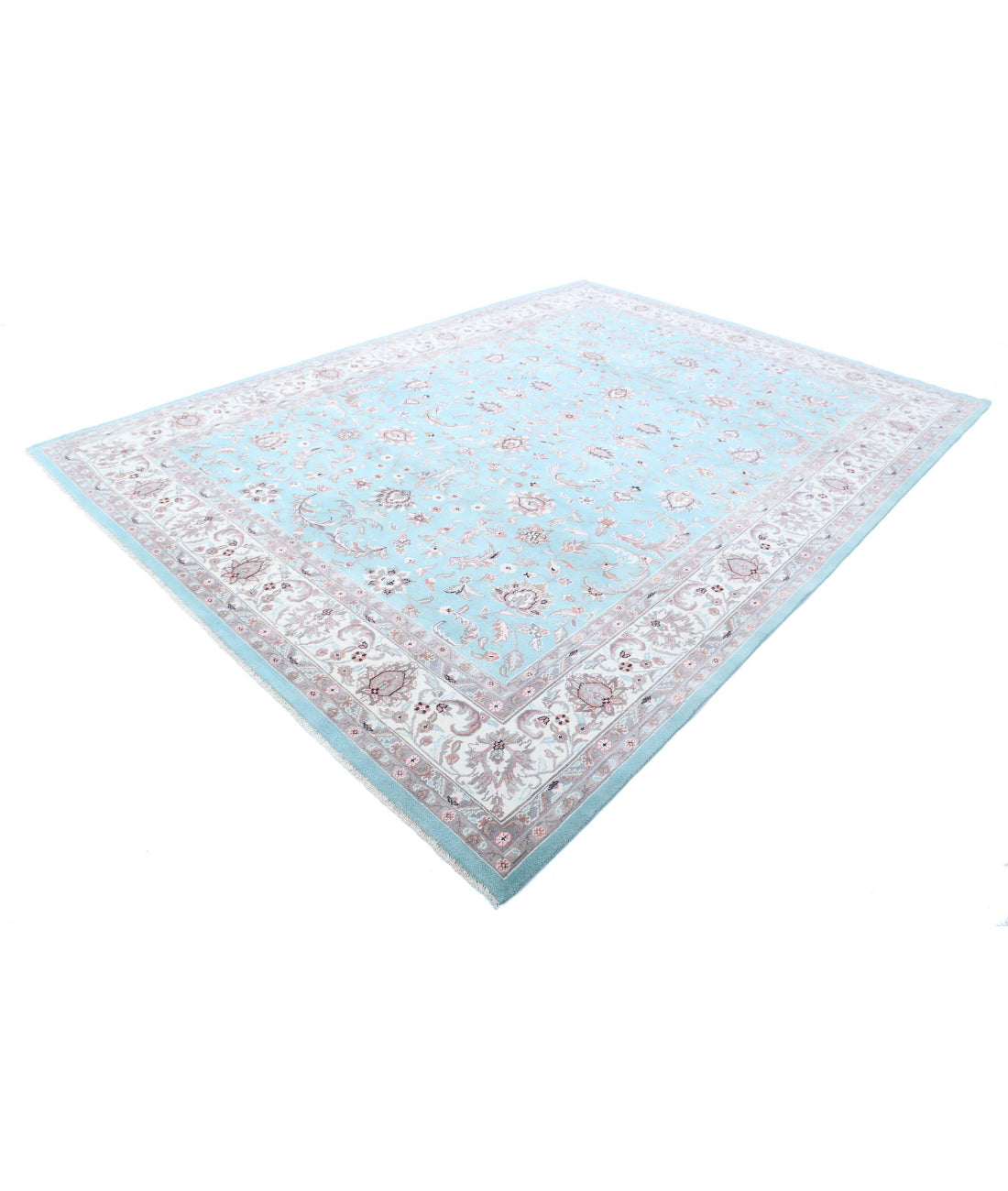 Heritage 8'10'' X 12'0'' Hand-Knotted Wool Rug 8'10'' x 12'0'' (265 X 360) / Blue / Ivory