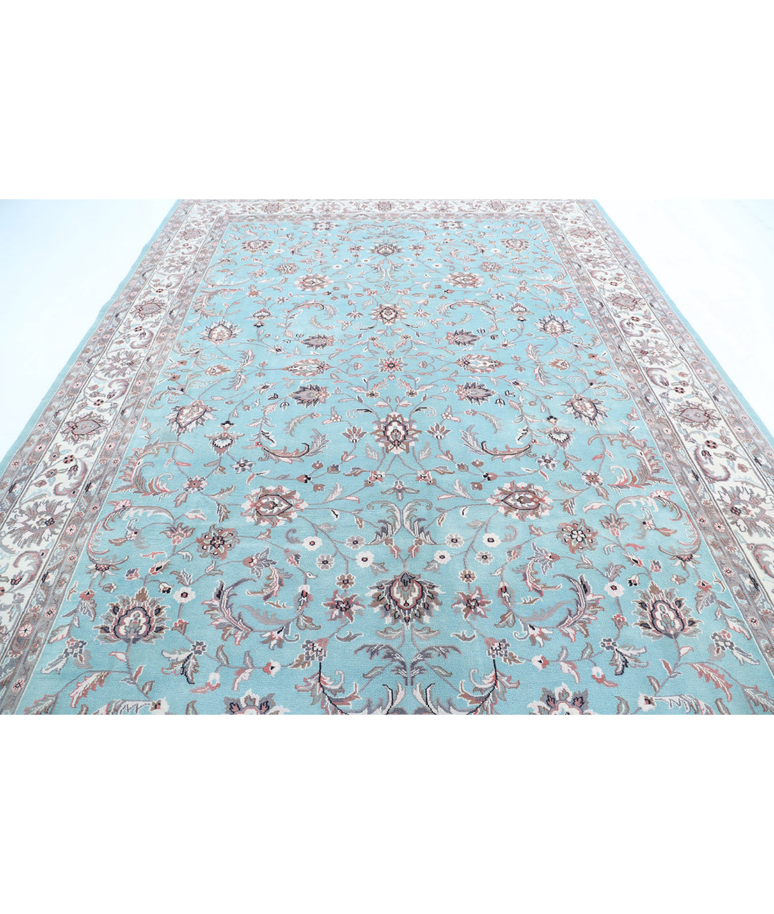 Heritage 8'10'' X 12'0'' Hand-Knotted Wool Rug 8'10'' x 12'0'' (265 X 360) / Blue / Ivory