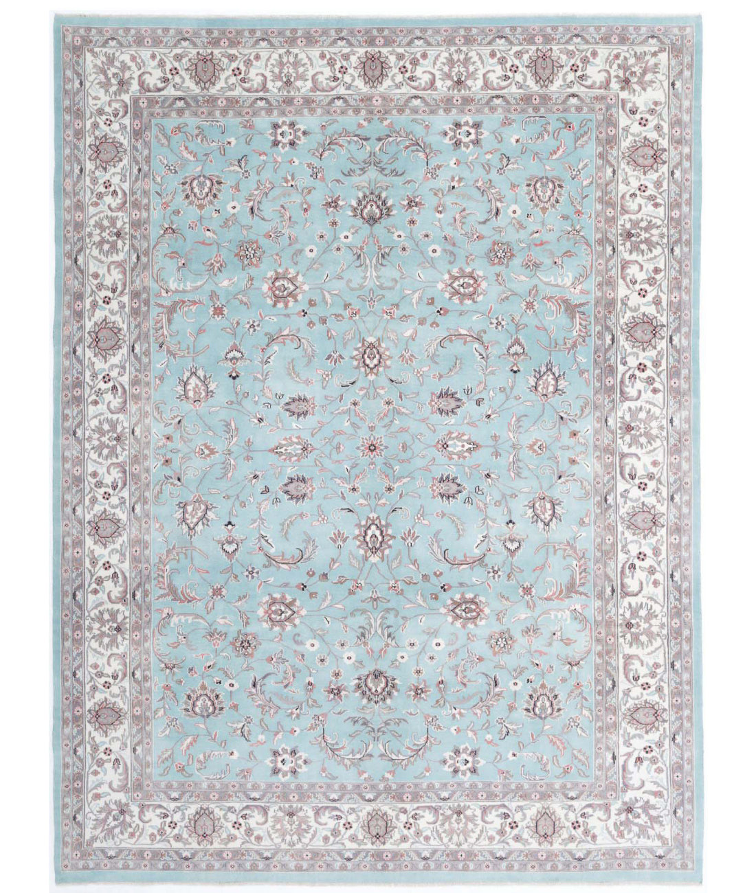Heritage 8'10'' X 12'0'' Hand-Knotted Wool Rug 8'10'' x 12'0'' (265 X 360) / Blue / Ivory