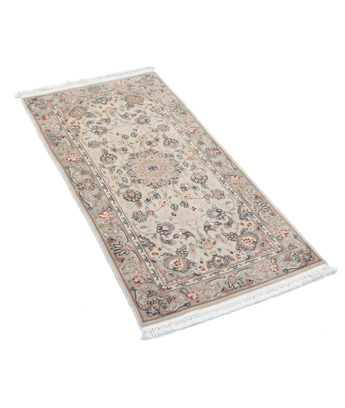 Heritage 2'0'' X 3'11'' Hand-Knotted Wool Rug 2'0'' x 3'11'' (60 X 118) / Ivory / Grey
