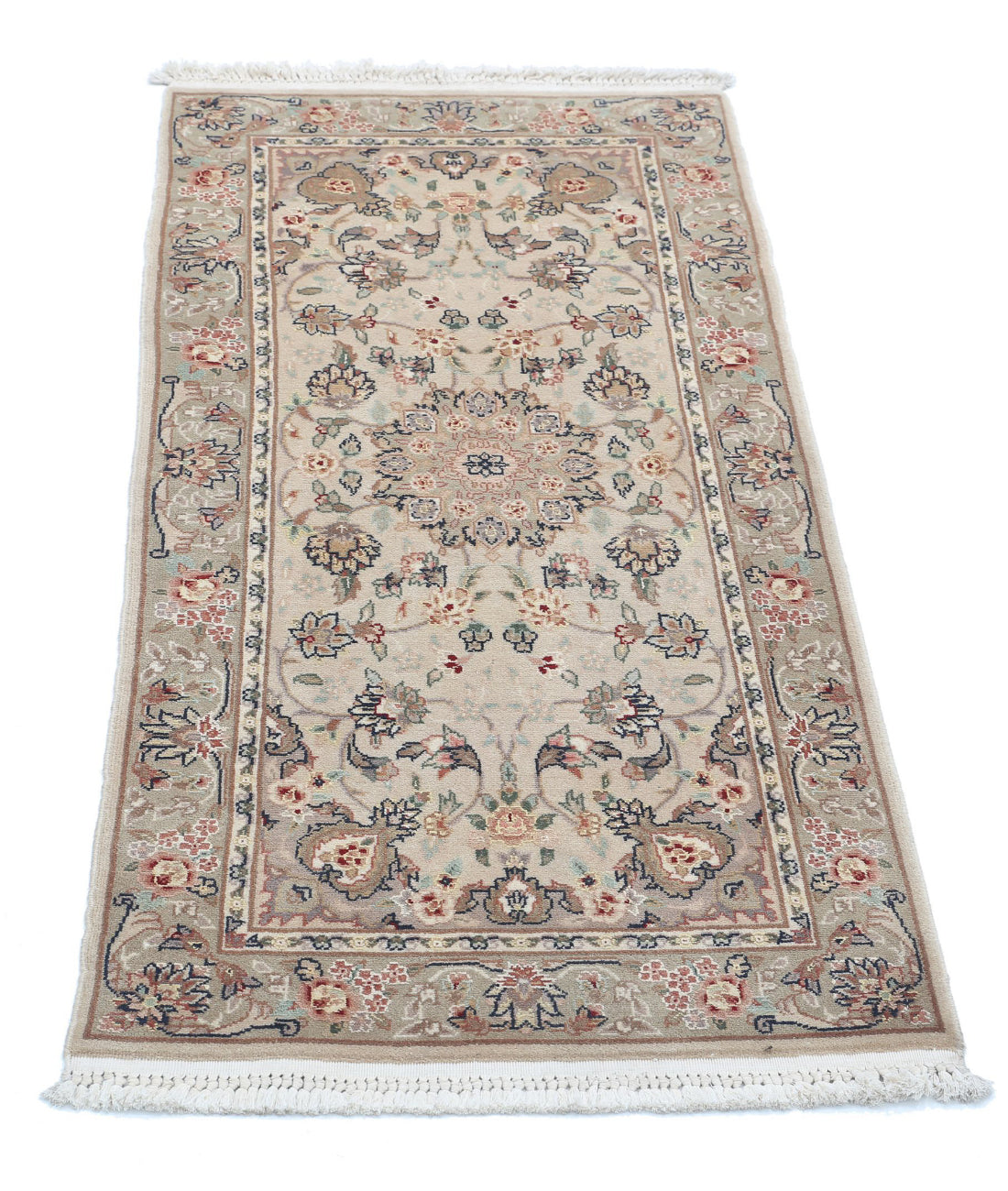 Heritage 2'0'' X 3'11'' Hand-Knotted Wool Rug 2'0'' x 3'11'' (60 X 118) / Ivory / Grey