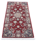 Heritage 2'0'' X 4'2'' Hand-Knotted Wool Rug 2'0'' x 4'2'' (60 X 125) / Red / Ivory