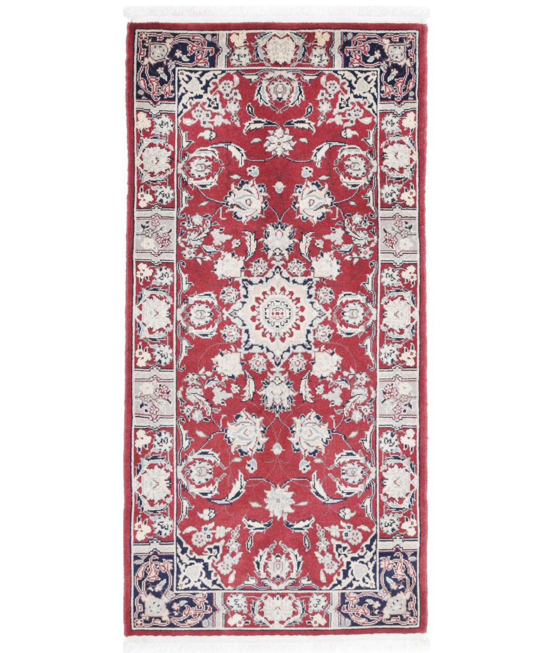 Heritage 2'0'' X 4'2'' Hand-Knotted Wool Rug 2'0'' x 4'2'' (60 X 125) / Red / Ivory
