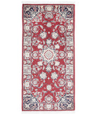 Heritage 2'0'' X 4'2'' Hand-Knotted Wool Rug 2'0'' x 4'2'' (60 X 125) / Red / Ivory