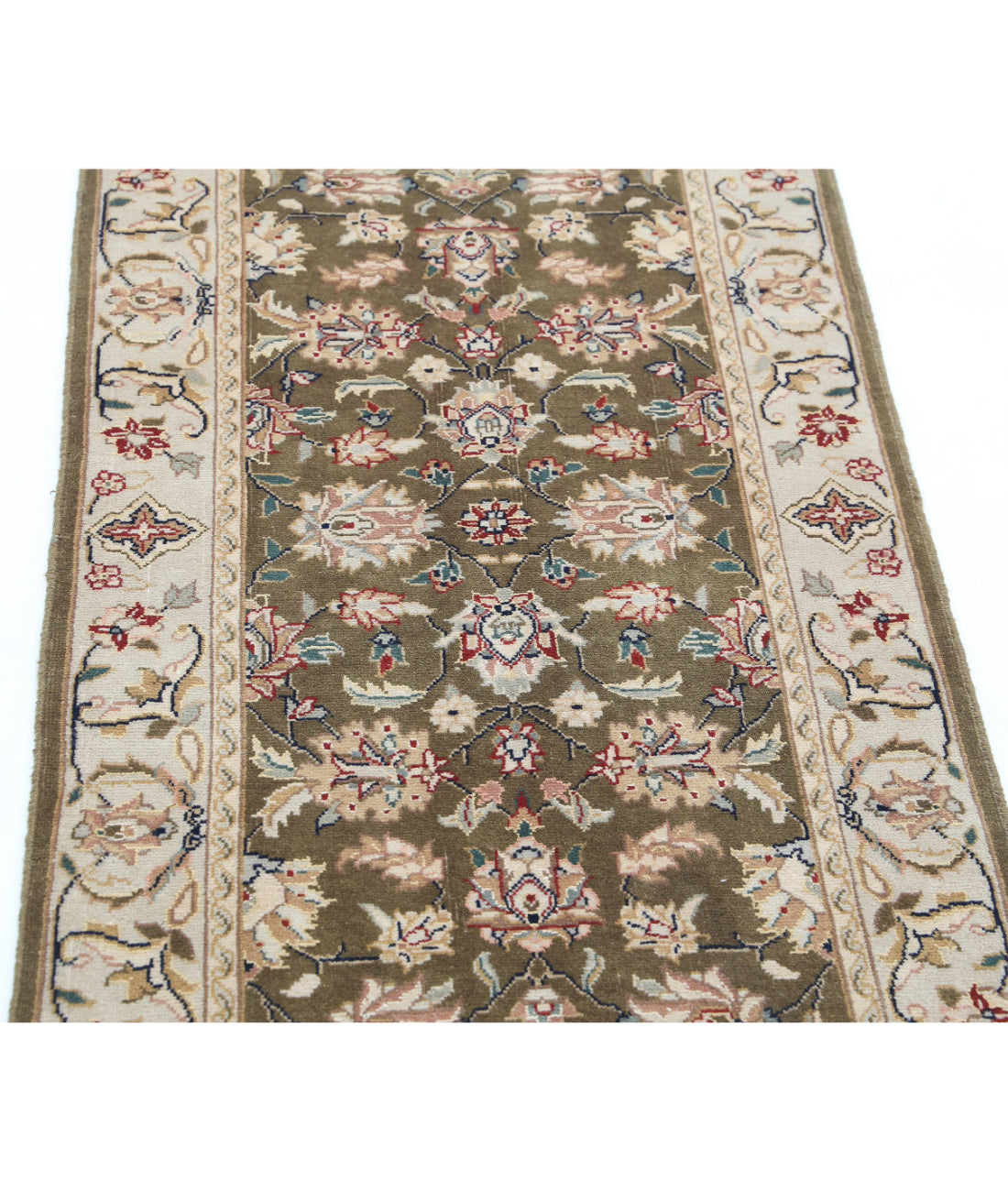 Heritage 2'0'' X 3'9'' Hand-Knotted Wool Rug 2'0'' x 3'9'' (60 X 113) / Green / Grey