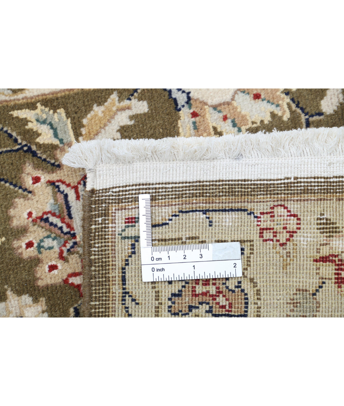 Heritage 2'0'' X 3'9'' Hand-Knotted Wool Rug 2'0'' x 3'9'' (60 X 113) / Green / Grey