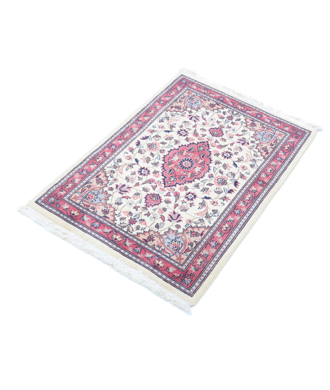 Heritage 2'1'' X 3'1'' Hand-Knotted Wool Rug 2'1'' x 3'1'' (63 X 93) / Ivory / Red