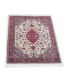 Heritage 2'1'' X 3'1'' Hand-Knotted Wool Rug 2'1'' x 3'1'' (63 X 93) / Ivory / Red