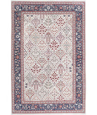 Heritage 6'1'' X 9'2'' Hand-Knotted Wool Rug 6'1'' x 9'2'' (183 X 275) / Ivory / Blue