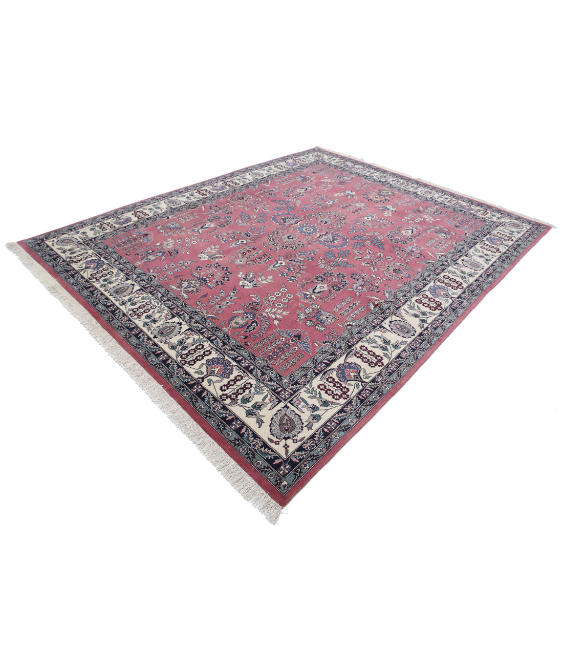 Heritage 8'2'' X 10'2'' Hand-Knotted Wool Rug 8'2'' x 10'2'' (245 X 305) / Pink / Ivory