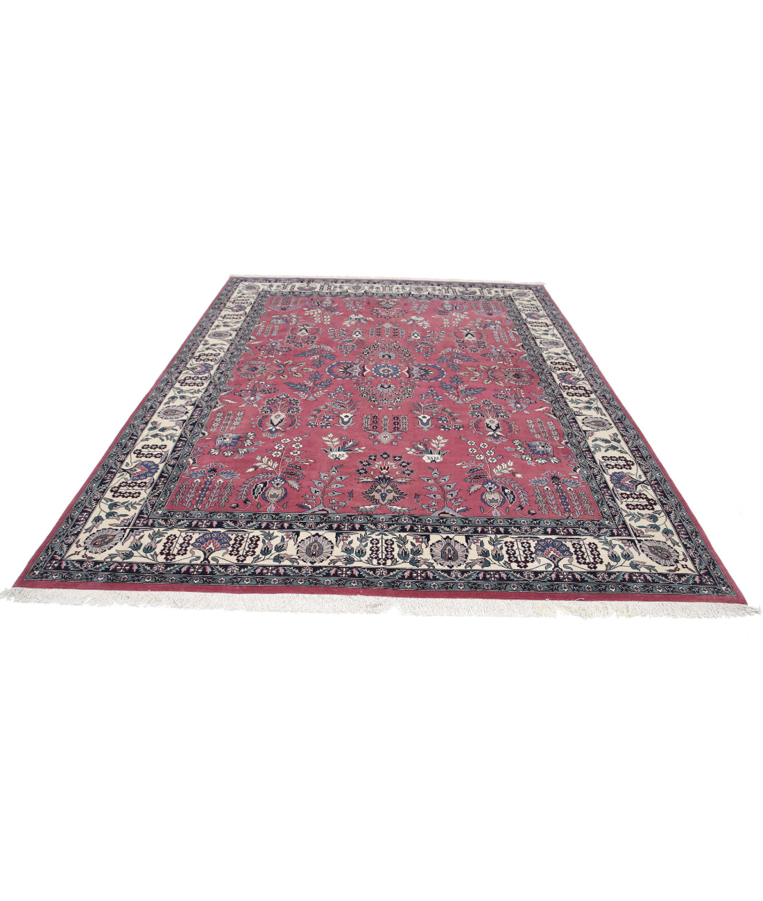 Heritage 8'2'' X 10'2'' Hand-Knotted Wool Rug 8'2'' x 10'2'' (245 X 305) / Pink / Ivory