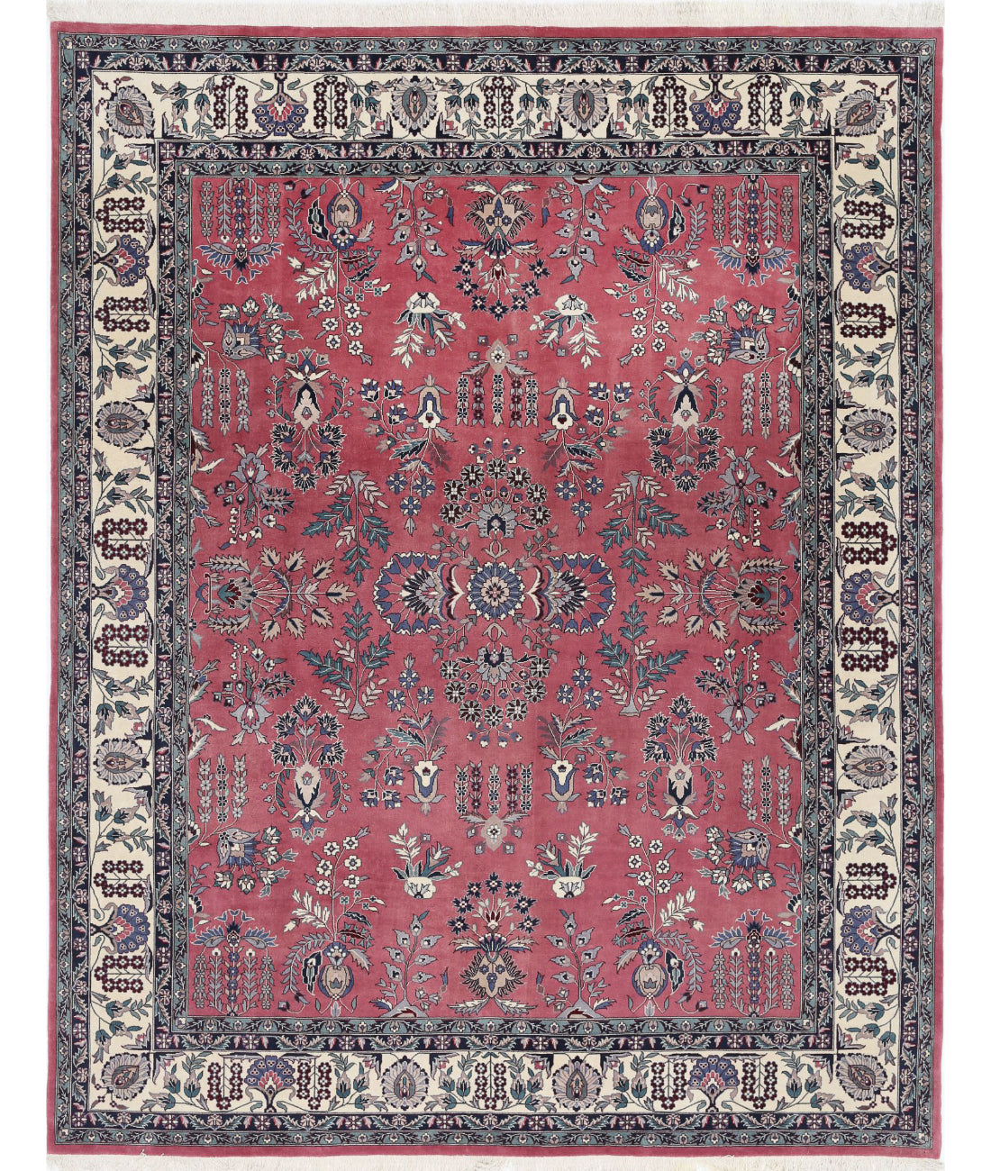 Heritage 8'2'' X 10'2'' Hand-Knotted Wool Rug 8'2'' x 10'2'' (245 X 305) / Pink / Ivory