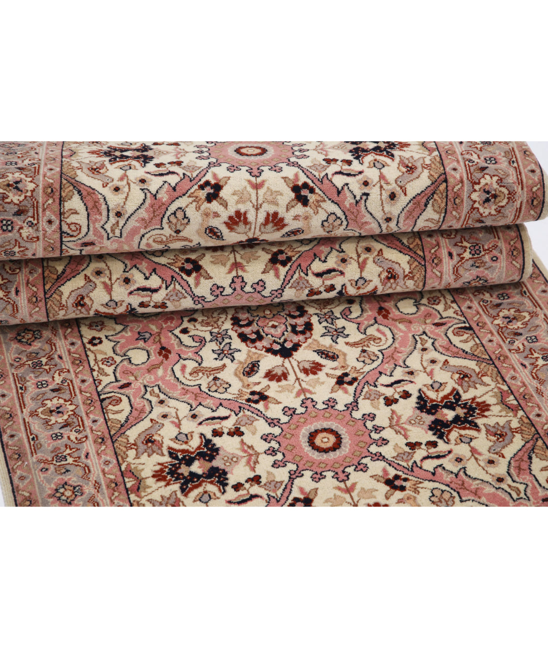 Heritage 2'9'' X 13'4'' Hand-Knotted Wool Rug 2'9'' x 13'4'' (83 X 400) / Ivory / Grey