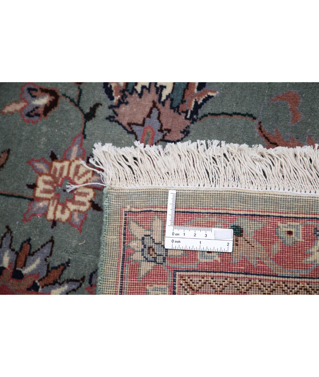 Heritage 6'2'' X 8'11'' Hand-Knotted Wool Rug 6'2'' x 8'11'' (185 X 268) / Green / Ivory