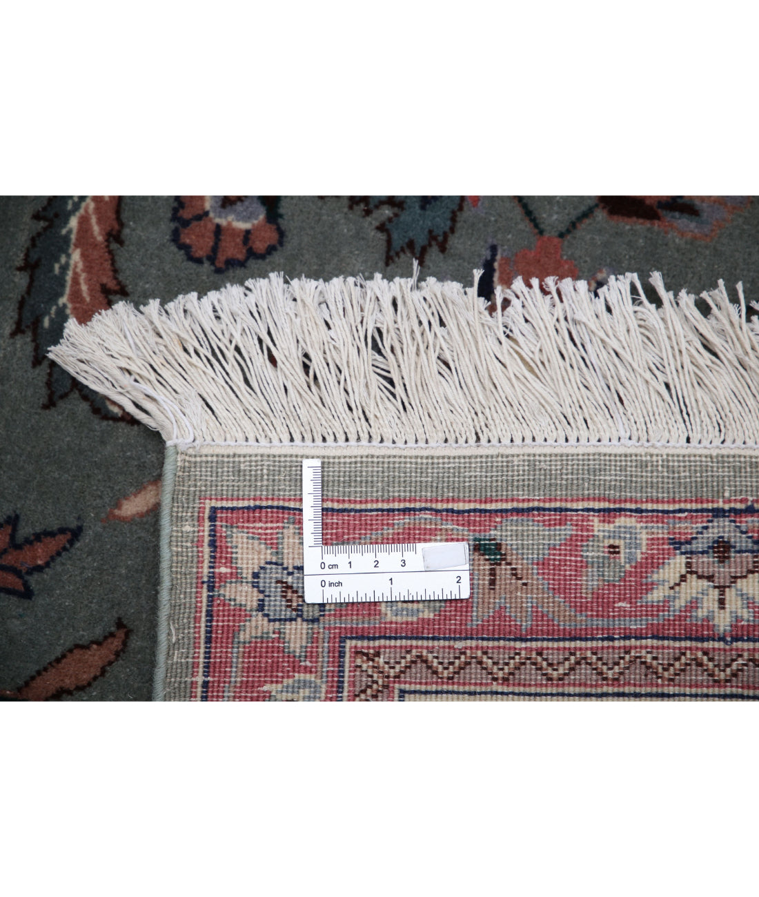 Heritage 6'1'' X 8'11'' Hand-Knotted Wool Rug 6'1'' x 8'11'' (183 X 268) / Green / Ivory