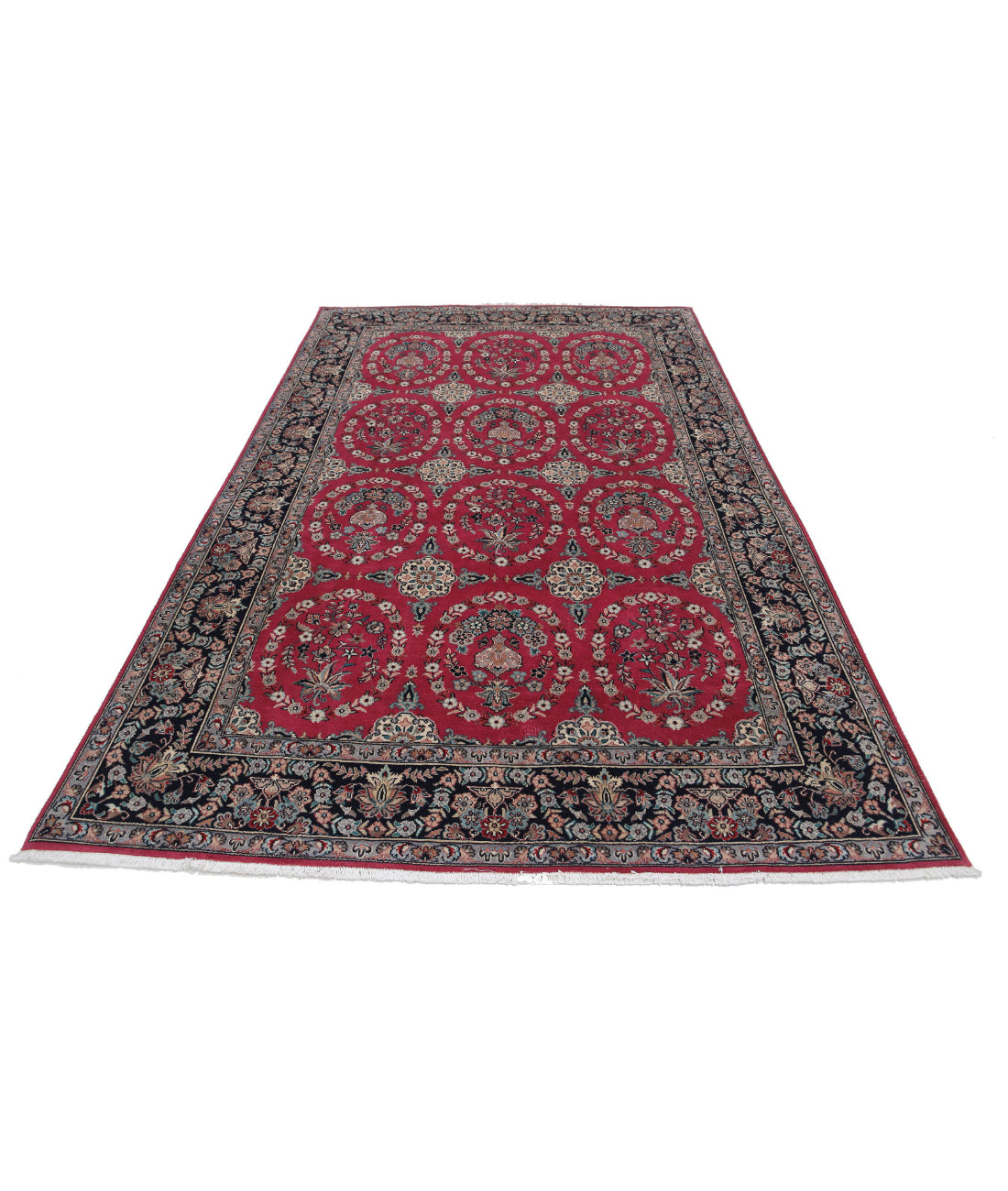Heritage 5'10'' X 9'3'' Hand-Knotted Wool Rug 5'10'' x 9'3'' (175 X 278) / Red / Black