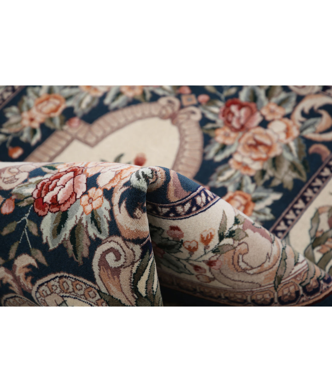 Heritage 3'10'' X 5'9'' Hand-Knotted Wool Rug 3'10'' x 5'9'' (115 X 173) / Green / Ivory