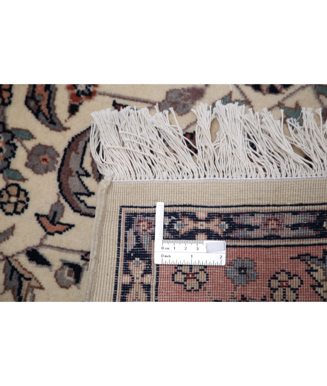 Heritage 4'2'' X 6'1'' Hand-Knotted Wool Rug 4'2'' x 6'1'' (125 X 183) / Ivory / Pink