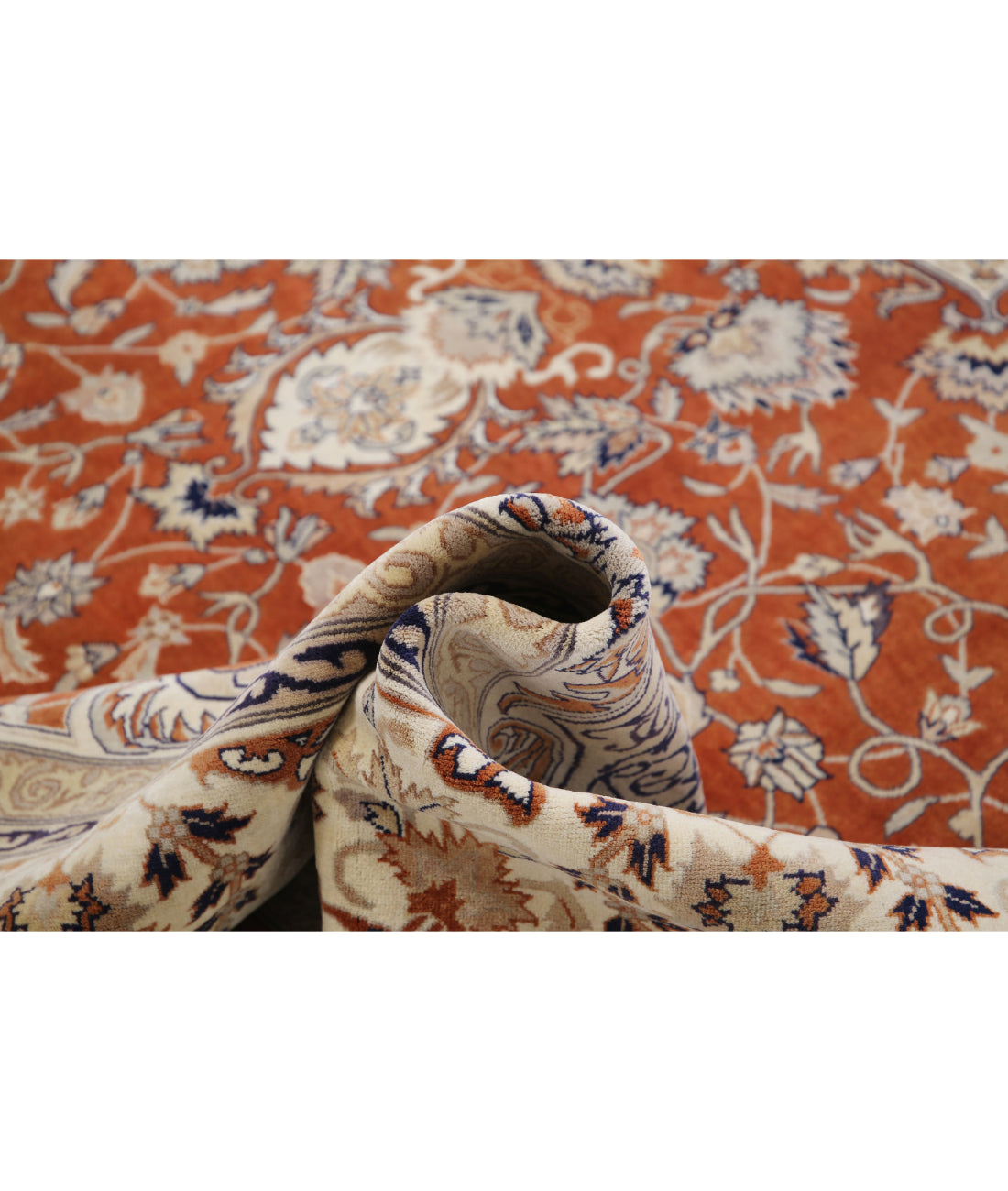 Heritage 10'2'' X 13'10'' Hand-Knotted Wool Rug 10'2'' x 13'10'' (305 X 415) / Rust / Ivory