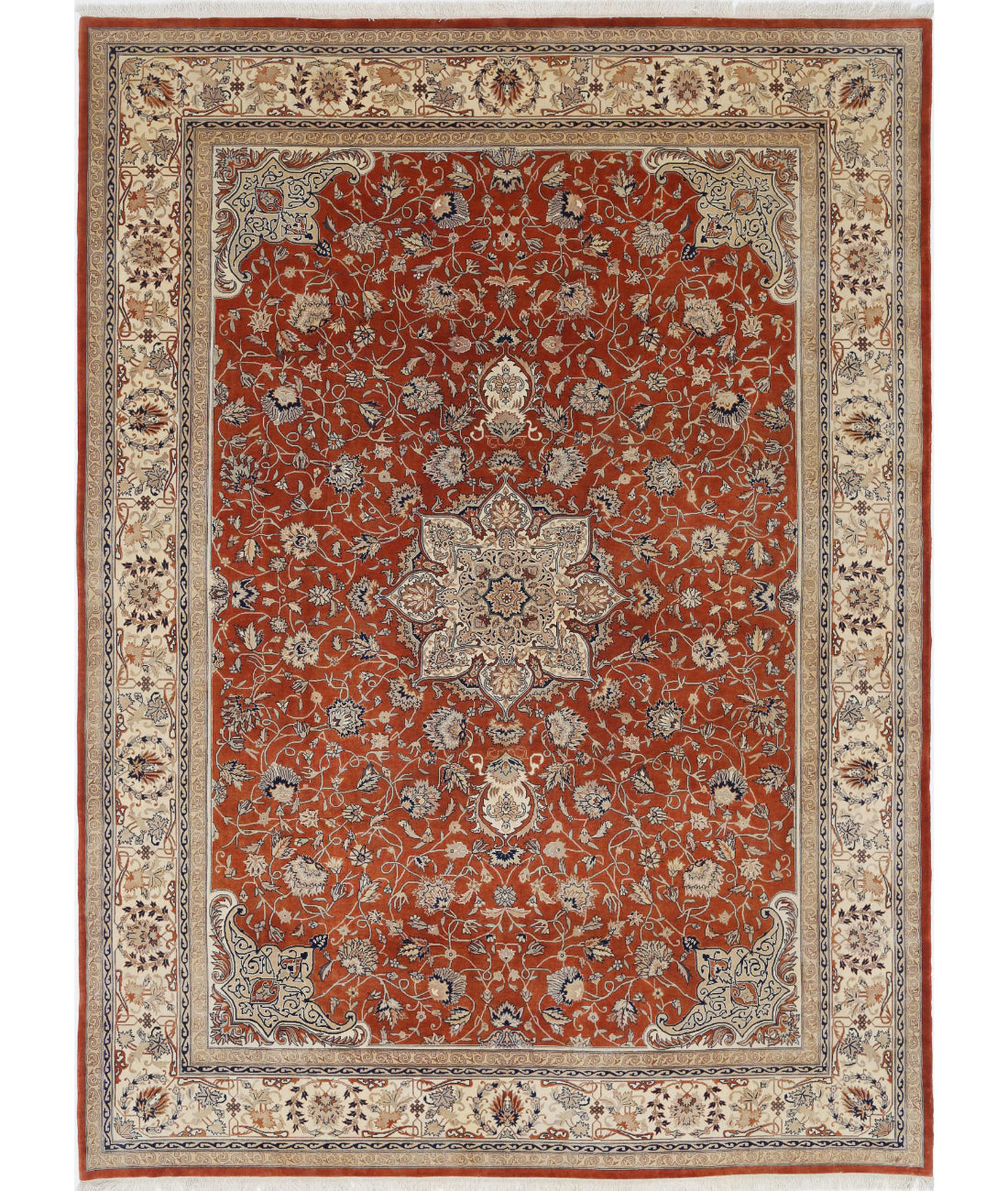 Heritage 10'2'' X 13'10'' Hand-Knotted Wool Rug 10'2'' x 13'10'' (305 X 415) / Rust / Ivory