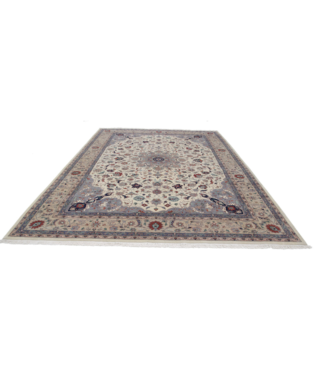 Heritage 10'3'' X 13'11'' Hand-Knotted Wool Rug 10'3'' x 13'11'' (308 X 418) / Ivory / Taupe