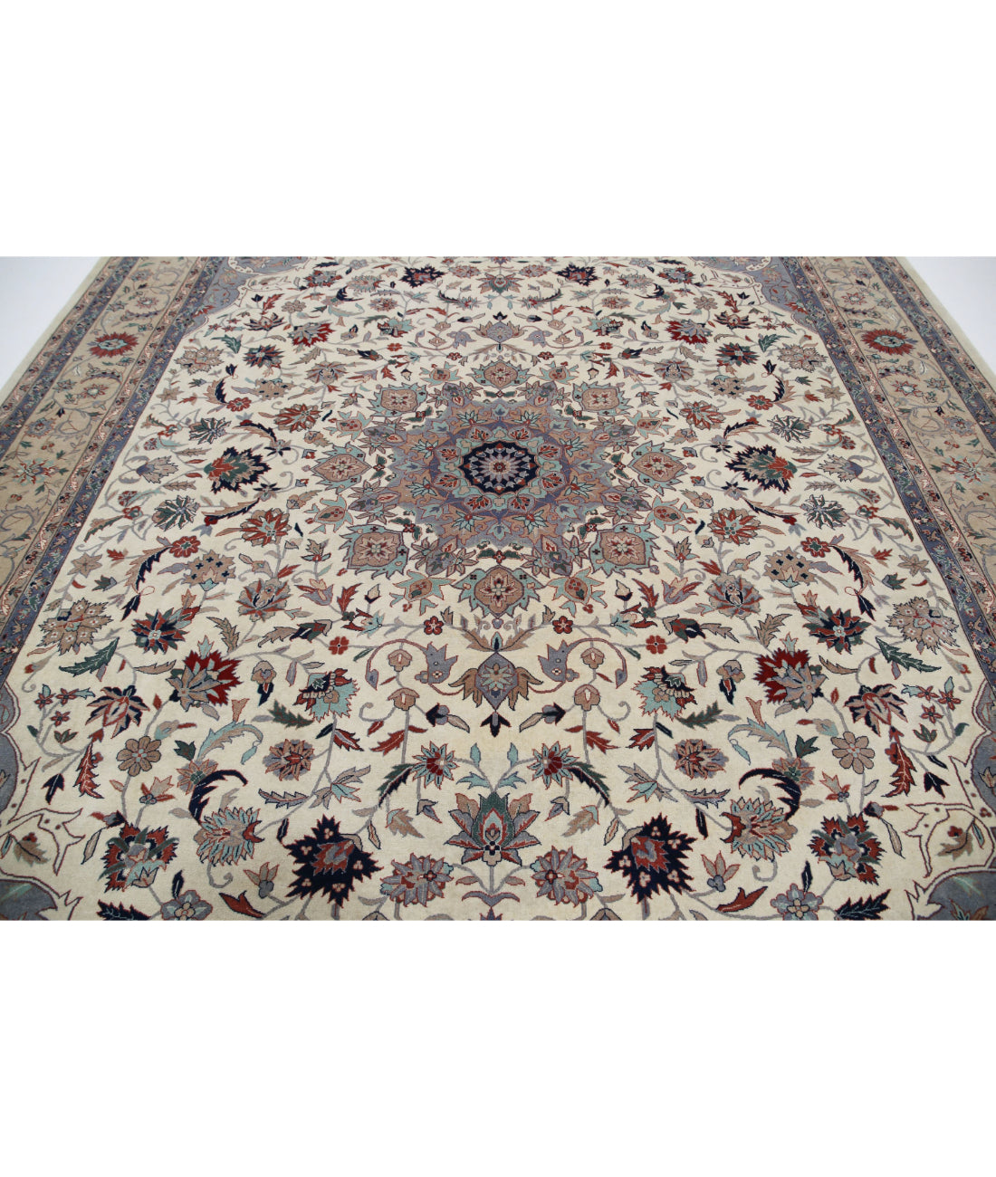 Heritage 10'3'' X 13'11'' Hand-Knotted Wool Rug 10'3'' x 13'11'' (308 X 418) / Ivory / Taupe