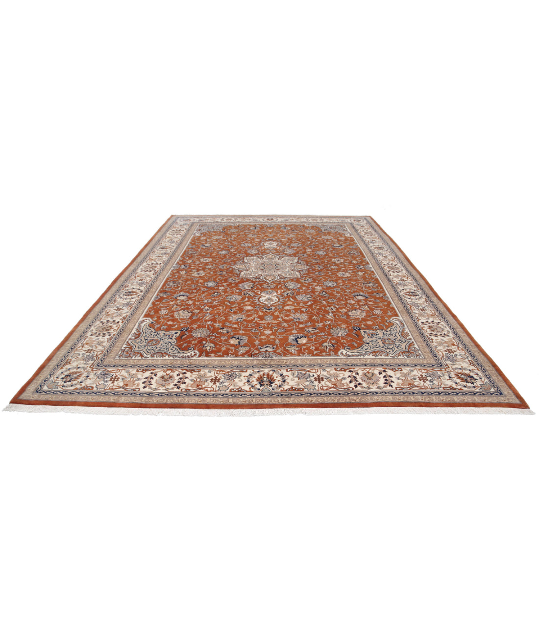 Heritage 10'2'' X 13'11'' Hand-Knotted Wool Rug 10'2'' x 13'11'' (305 X 418) / Rust / Ivory