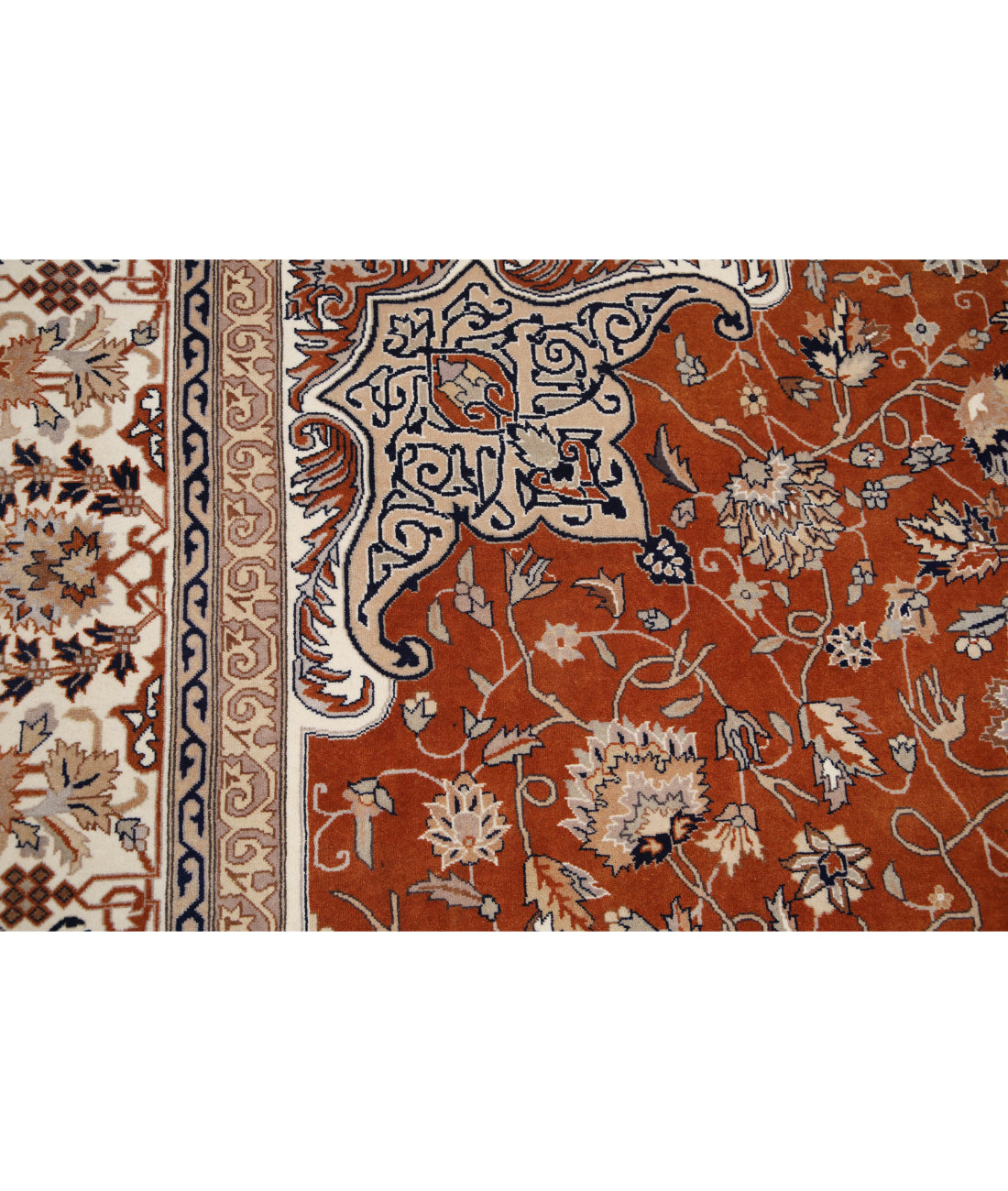 Heritage 10'2'' X 13'11'' Hand-Knotted Wool Rug 10'2'' x 13'11'' (305 X 418) / Rust / Ivory