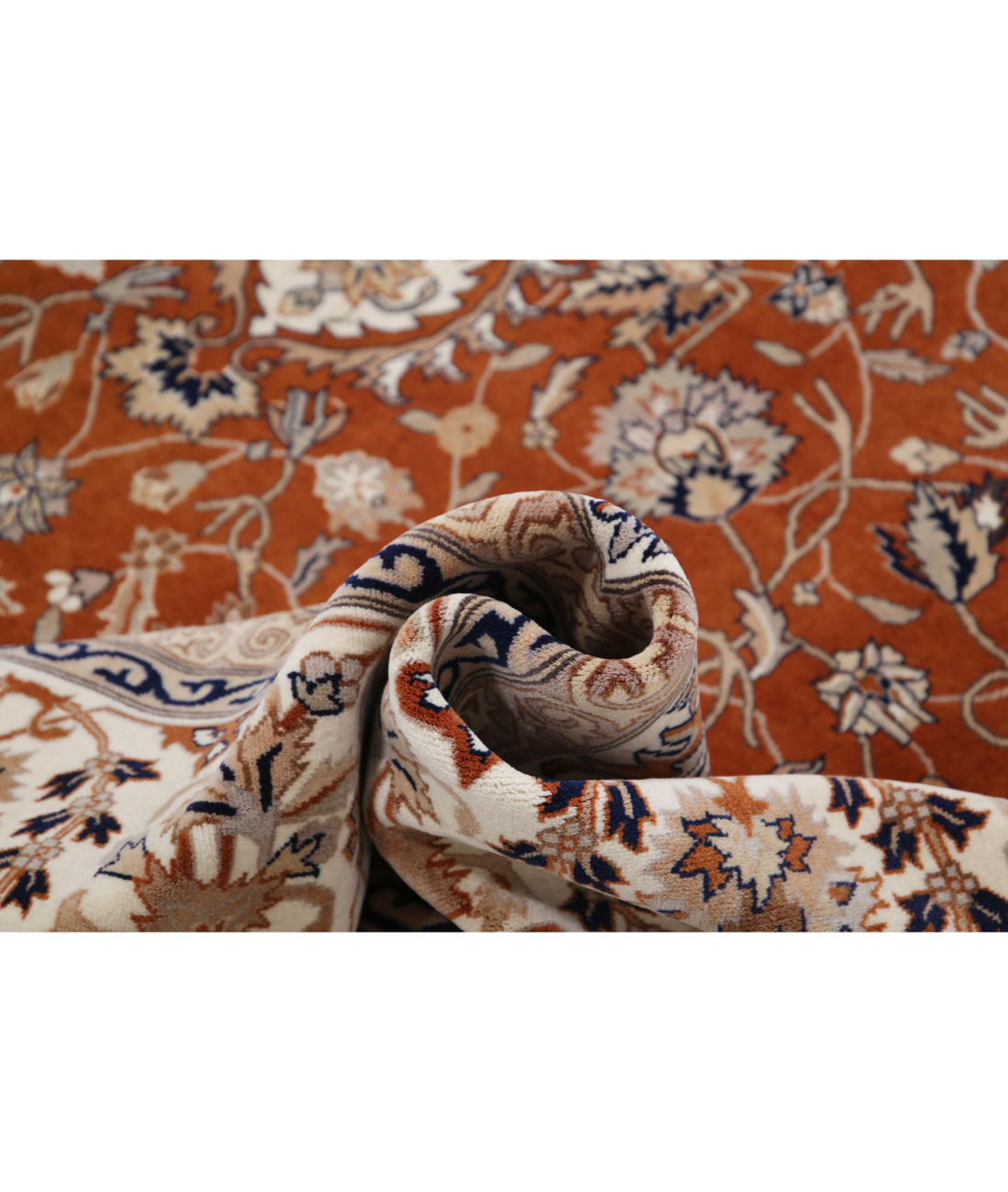 Heritage 10'2'' X 13'11'' Hand-Knotted Wool Rug 10'2'' x 13'11'' (305 X 418) / Rust / Ivory