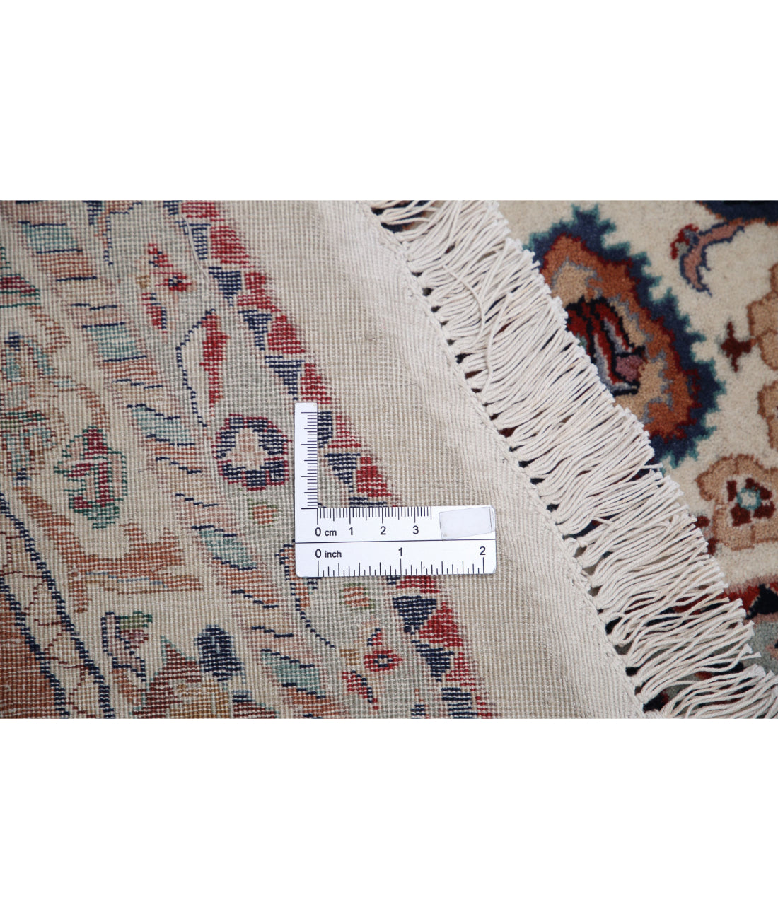 Heritage 8'0'' X 8'0'' Hand-Knotted Wool Rug 8'0'' x 8'0'' (240 X 240) / Ivory / Rust