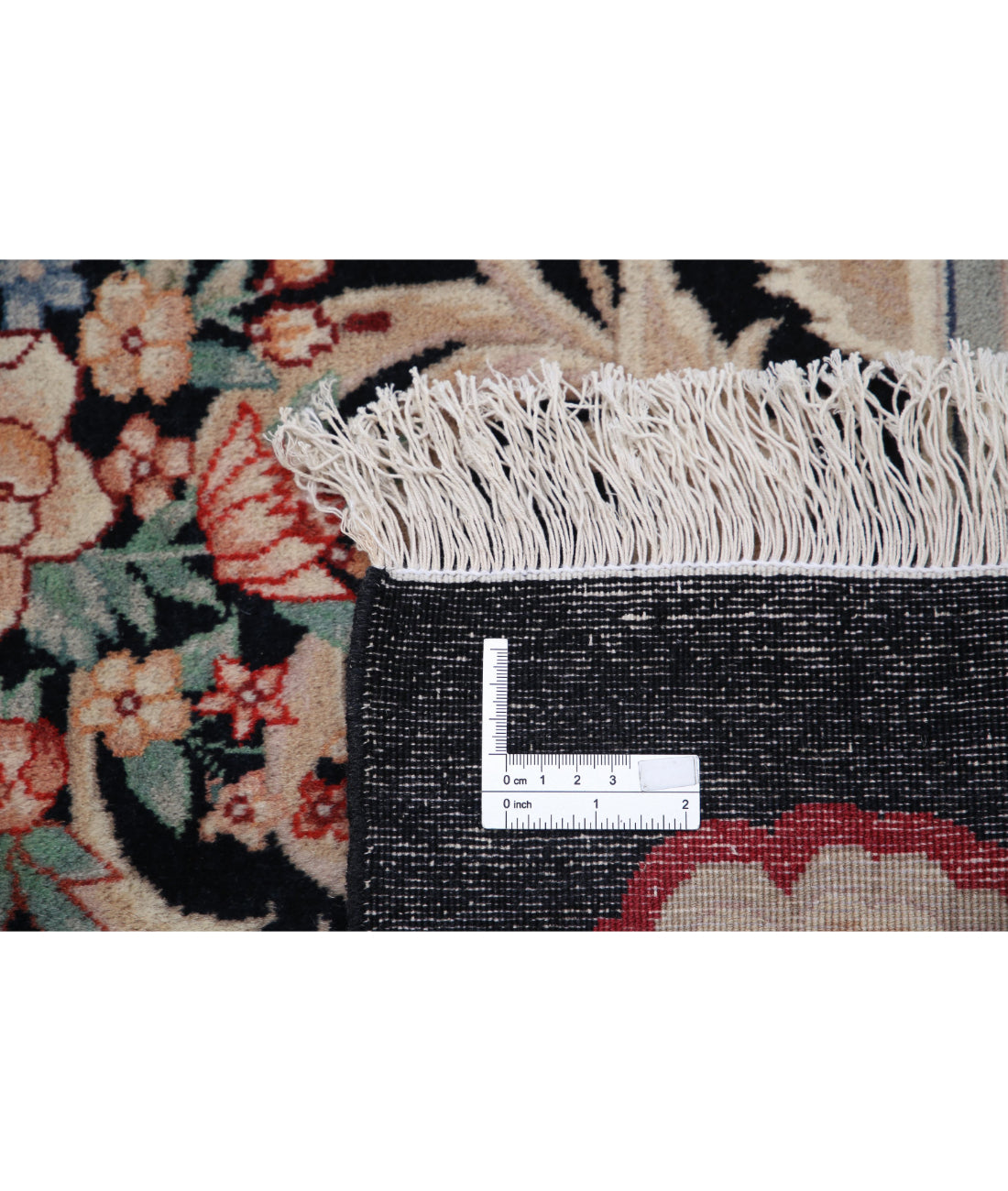 Heritage 8'0'' X 9'10'' Hand-Knotted Wool Rug 8'0'' x 9'10'' (240 X 295) / Black / Ivory