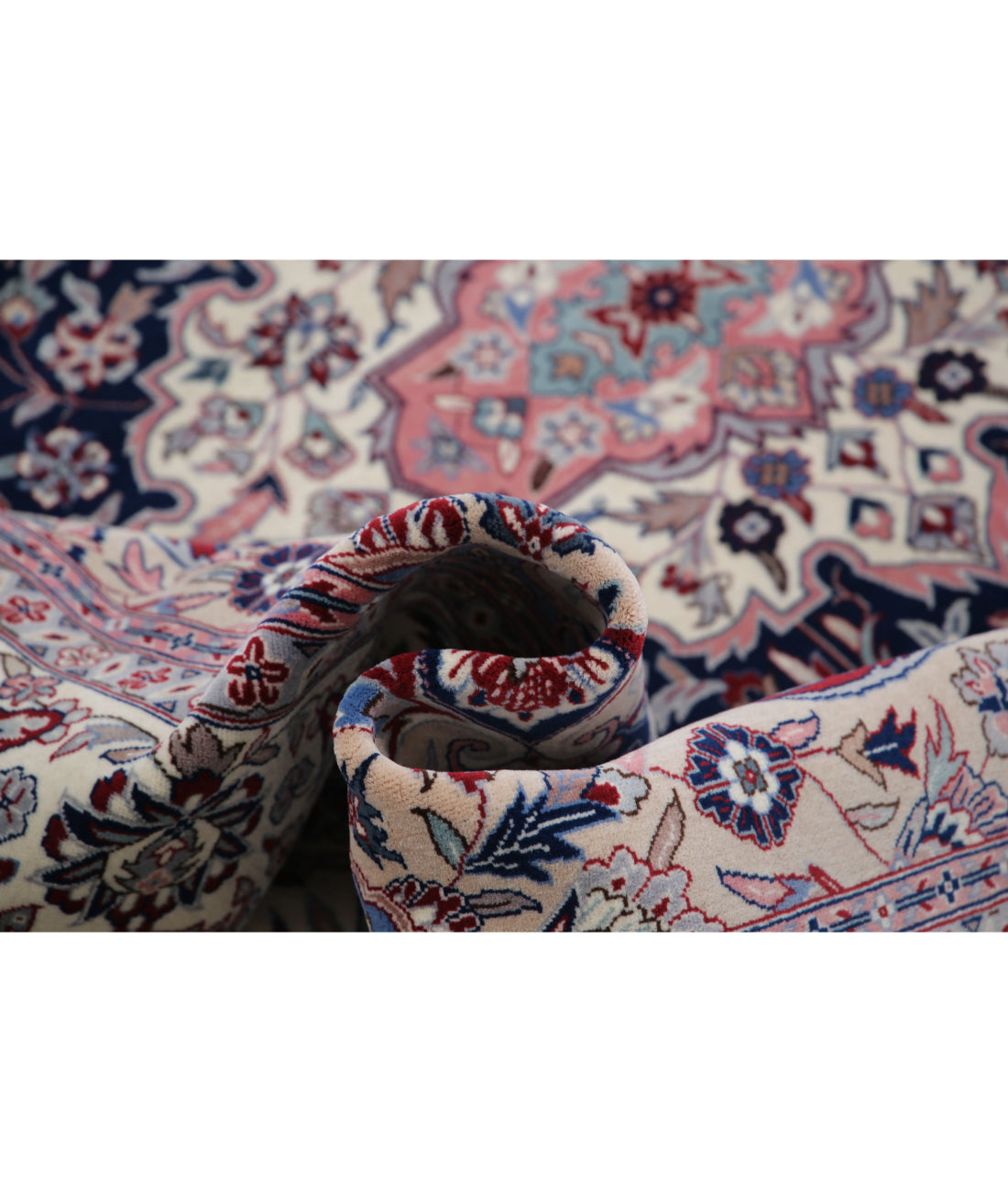 Heritage 7'0'' X 7'2'' Hand-Knotted Wool Rug 7'0'' x 7'2'' (210 X 215) / Blue / Ivory