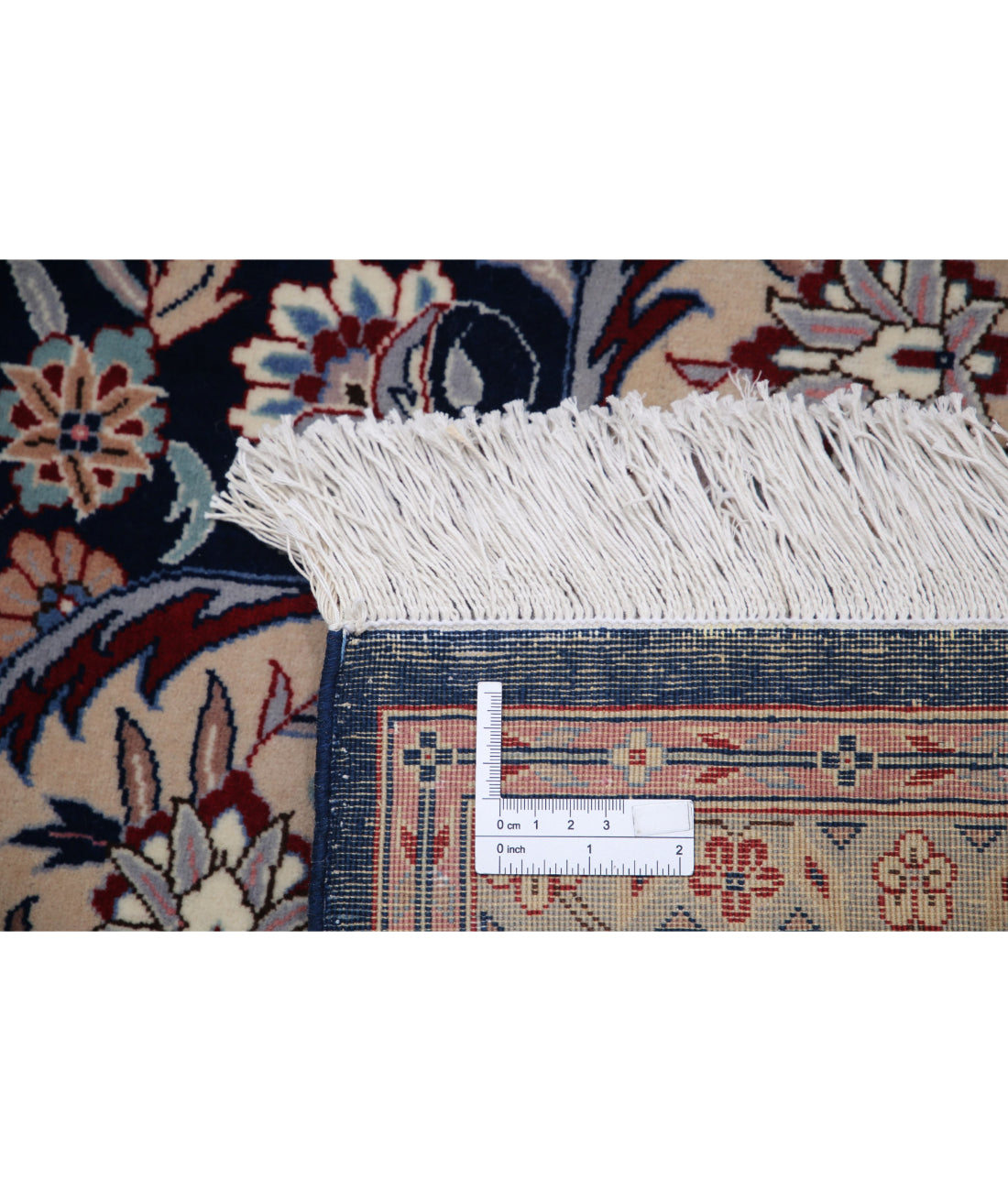 Heritage 7'0'' X 7'2'' Hand-Knotted Wool Rug 7'0'' x 7'2'' (210 X 215) / Blue / Ivory