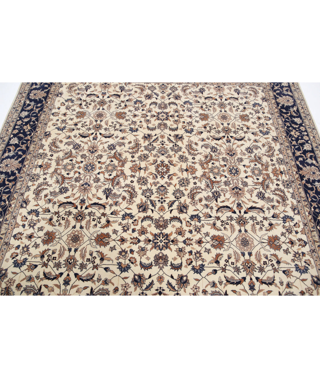 Heritage 6'8'' X 6'8'' Hand-Knotted Wool Rug 6'8'' x 6'8'' (200 X 200) / Ivory / Blue