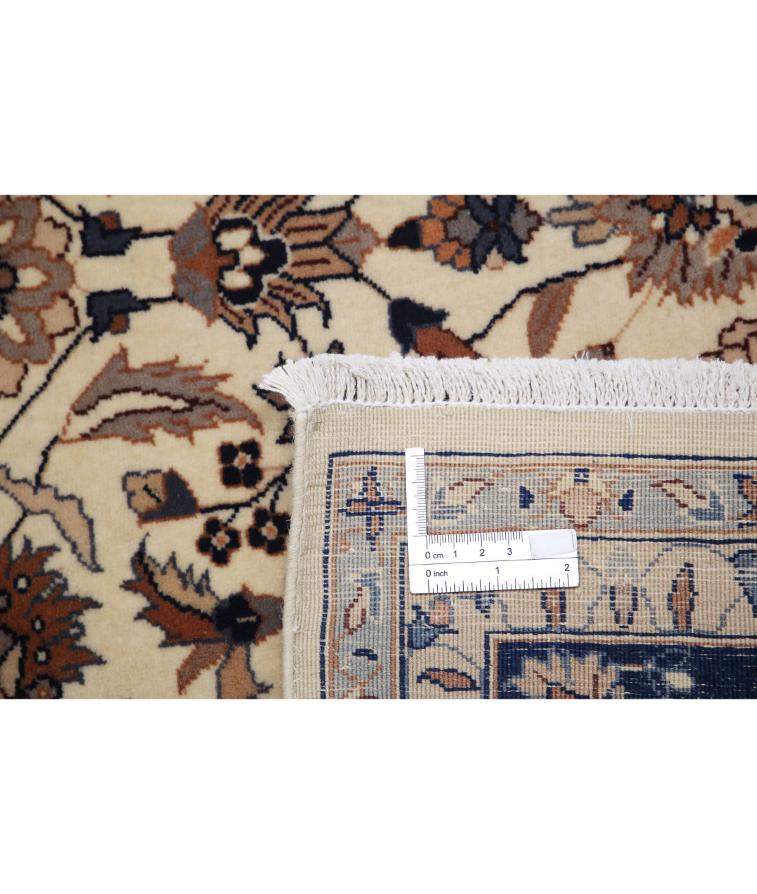 Heritage 6'8'' X 6'8'' Hand-Knotted Wool Rug 6'8'' x 6'8'' (200 X 200) / Ivory / Blue