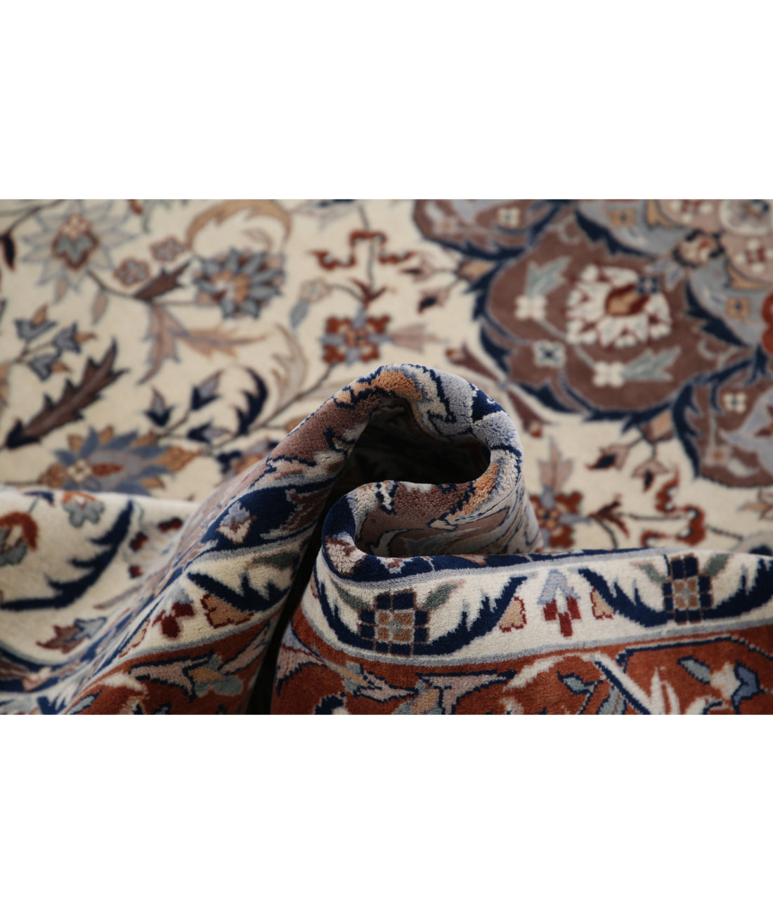 Heritage 6'0'' X 8'11'' Hand-Knotted Wool Rug 6'0'' x 8'11'' (180 X 268) / Ivory / Brown