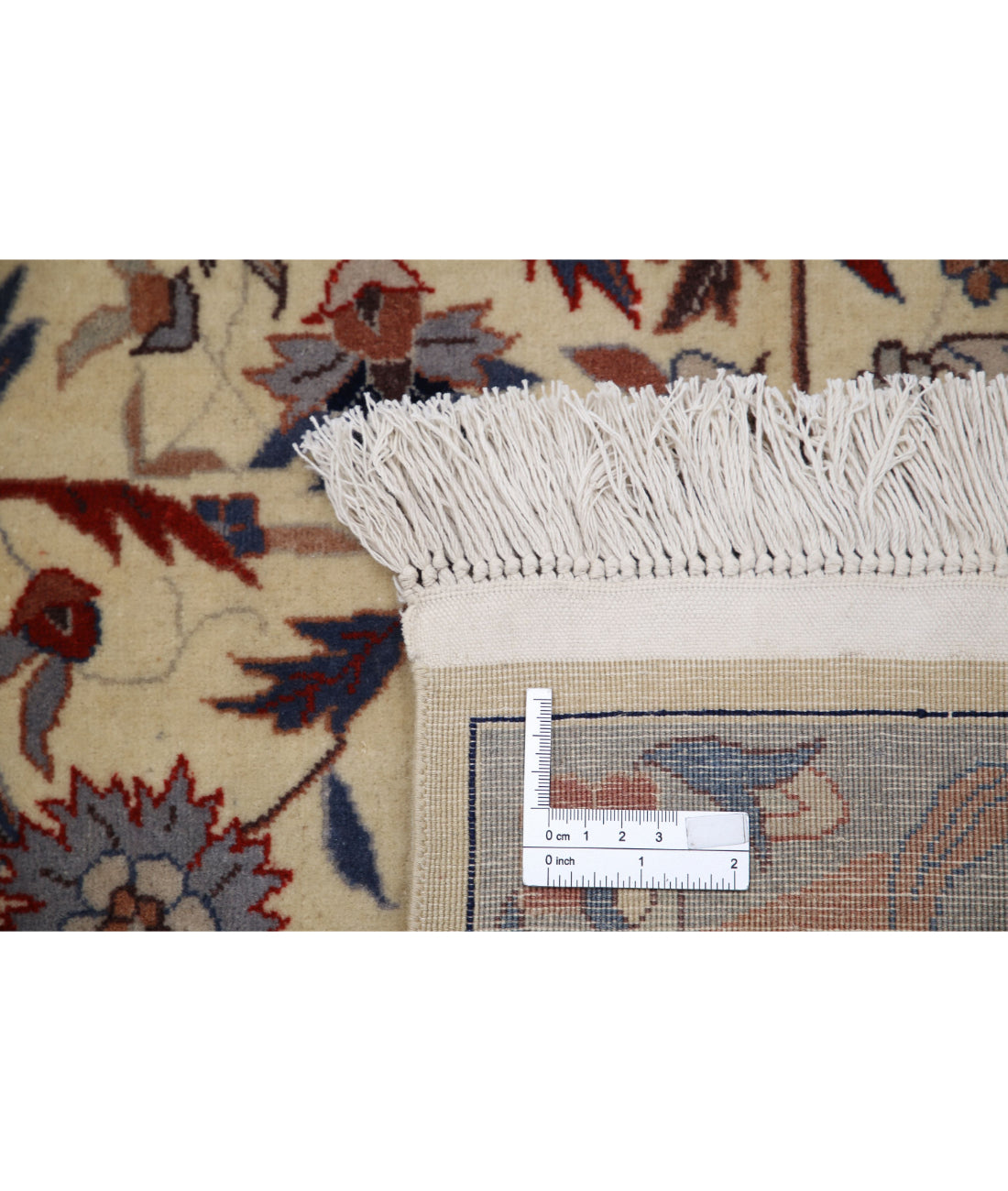 Heritage 6'1'' X 6'1'' Hand-Knotted Wool Rug 6'1'' x 6'1'' (183 X 183) / Ivory / Blue