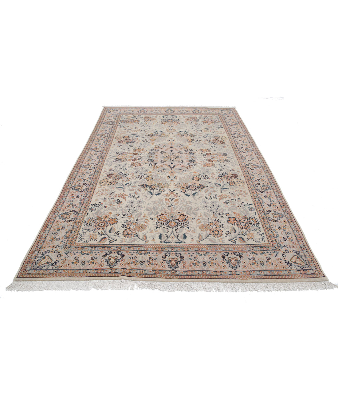 Heritage 6'0'' X 9'0'' Hand-Knotted Wool Rug 6'0'' x 9'0'' (180 X 270) / Ivory / Taupe